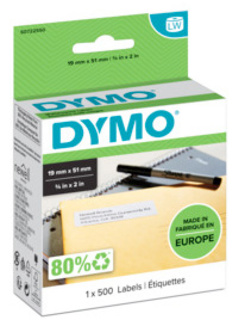Etiqueta adhesiva tamaño 19x51 mm  Dymo