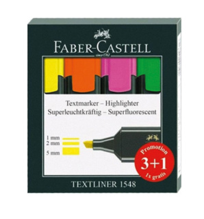 Marcador fluorescente Faber-Castell Textliner 1548 surtido