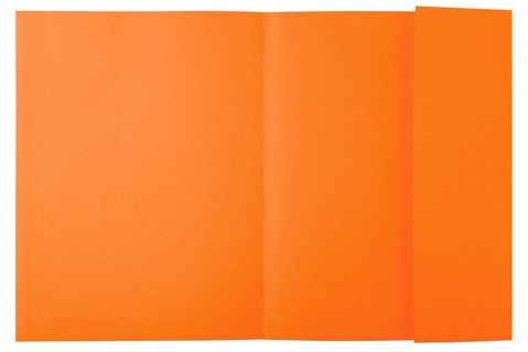 Carpeta cartulina A4 lustrada con solapas en naranja Exacompta