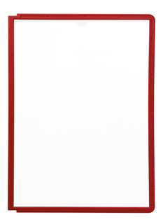 Funda A4 con marco sherpa en rojo Durable