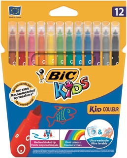 Rotuladores Bic kid couleur 12 colores surtidos
