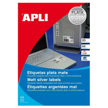 Etiquetas metalizadas Apli 45,7 x 21,2 mm.