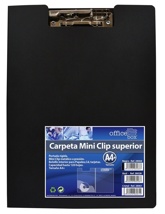 Carpeta con miniclip superior Officebox A4+ negro