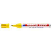 Rotulador permanente Edding 3000 amarillo
