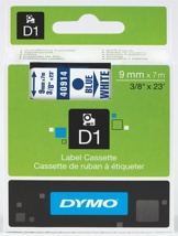 Dymo D-1 cinta para rotulación de 19x7mm azul/blanco estandar