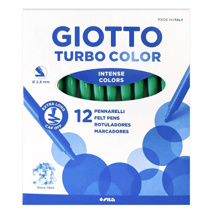 Rotulador Giotto Turbocolor verde oscuro