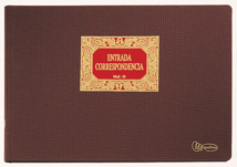 Libro entrada correspondencia Miquel Rius tamaño folio 100 hojas