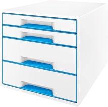 Buc de cajones Leitz Wow Desk Cube blanco / azul