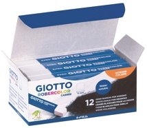Tizas cuadradas blancas caja de 12 Giotto
