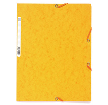 Carpeta cartulina A4 lustrada con solapas en amarillo Exacompta