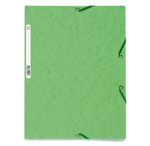 Carpeta cartulina A4 lustrada con solapas en verde claro Exacompta