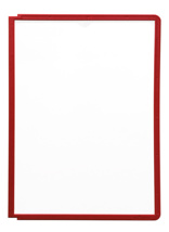 Funda A4 con marco sherpa en rojo Durable
