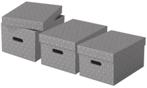 Caja de cartón Esselte gris 150 (mm) x 255 (mm) x 200 (mm)