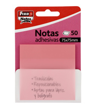 Notas adhesivas translúcidas FixoNotes rosa pastel