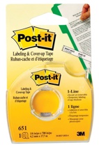 Cinta para ocultar Post-it 1 linea de 4,2 mm x 17,7 mm 