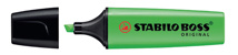 Rotulador fluorescente Stabilo Boss verde
