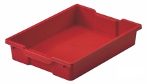 Caja PP 420x310x73MM rojo Faibo