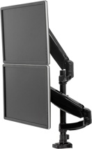Brazo para monitor doble vertical Platinum series negro