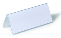 Portanombre de mesa Durable transparente