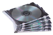 Cajas slim para CD-s en transparente Fellowes
