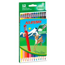 Lápiz Alpino Erasable borrable colores surtidos