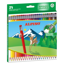 Lápiz Alpino de colores con goma colores surtidos
