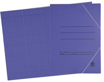 Carpeta folio con gomas en azul Mariola