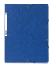 Carpeta cartulina A4 lustrada con solapas en azul Exacompta