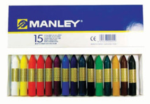 Pintura cera Manley 15 unidades colores surtidos