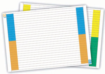 Etiquetas para carpeta colgante visor largo Gio cartón blanco