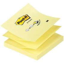 Notas adhesivas Post-it zig-zag amarillo 76 x 76 mm