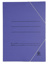 Carpeta folio con gomas y solapas en azul Mariola