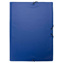 Carpeta PVC folio con solapas y gomas en azul Grafoplas
