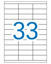 Etiquetas permanentes Apli blanco 25,4 (mm) x 70 (mm)
