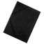 Carpeta de cartón brillo con 3 solapas en negro Saro