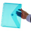 Dossier sobre con cierre velcro tira multitaladro en azul Officebox