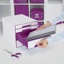 Buc de cajones Leitz Wow Desk Cube blanco / violeta